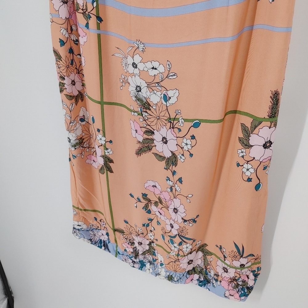 J Crew Satin Floral Midi Skirt - Picture 7 of 8